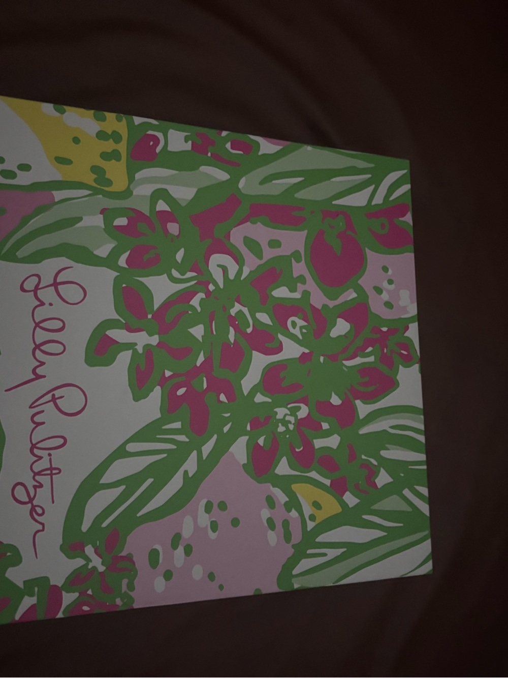 Lilly Pulitzer Pink, Green & Yellow Floral Gift Box